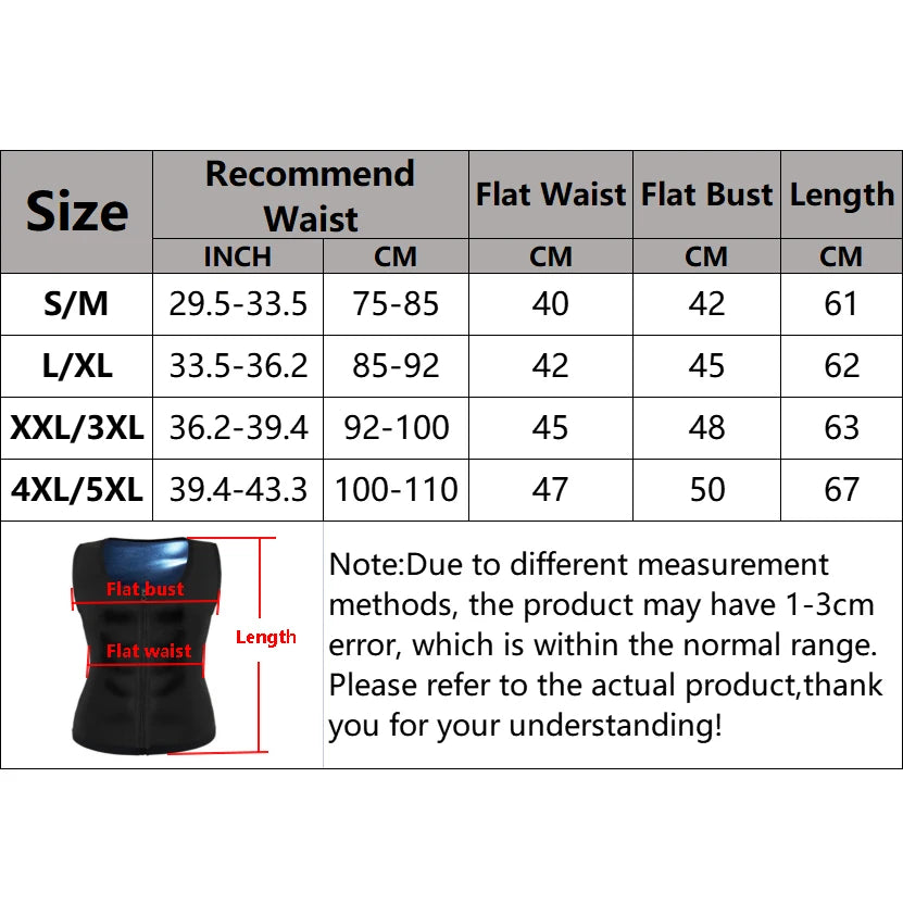 Slimming Sauna Suit for Men Waist Trainer Vest Zipper Shaper Fat Burning Sweat Workout Trimmer Sportswear Heat Trapping Tops