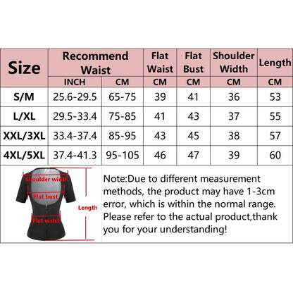 Women Sauna Suit Sweat Shirt Slimming Hot Thermo Shapewear Fitness Corset Top Waist Trainer Body Shaper Sport Fat Burner